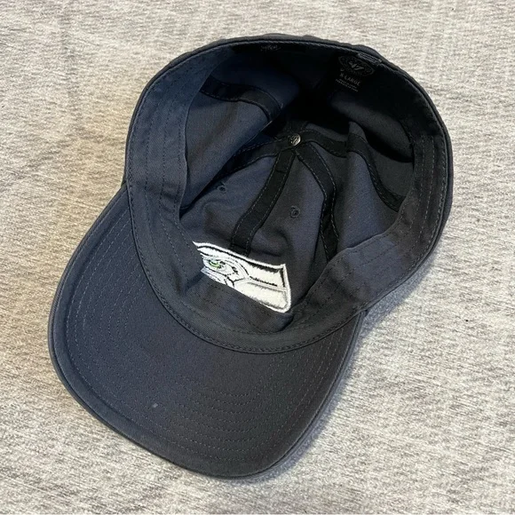 47 Brand Adult NFL Football Seattle Seahawks Blue Fitted Hat XL - Picture 5 of 6